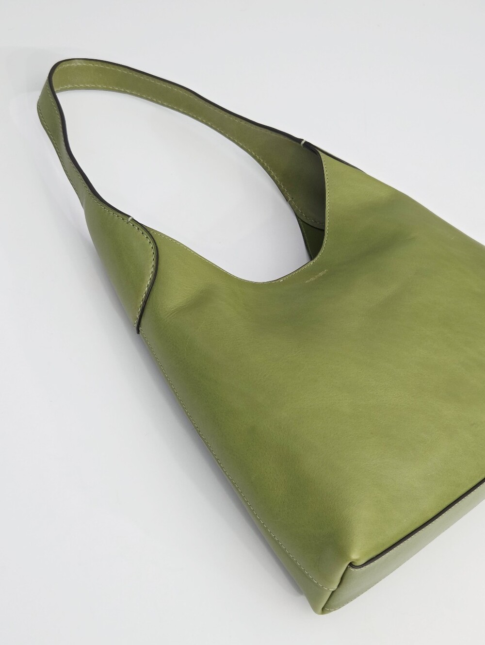 EXCELLENT AUTHENTIC COACH BROOKLYN 28 SHOULDER BAG - DARK LIME - Picture 6 of 13